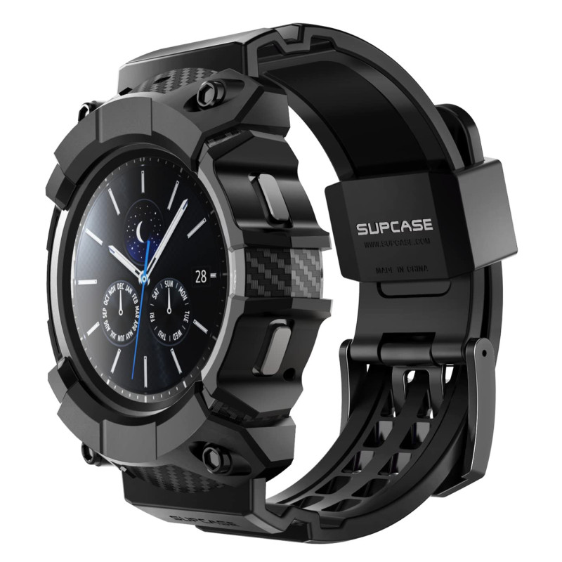 SUPCASE Coque Bracelet pour Galaxy Watch 4 Classic [46mm] 2021 [UB Pro] Bumper Protection Robuste Qualité Militaire avec Sangle 