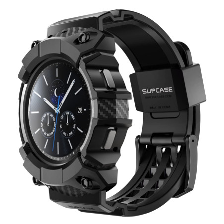 SUPCASE Coque Bracelet pour Galaxy Watch 4 Classic [46mm] 2021 [UB Pro] Bumper Protection Robuste Qualité Militaire avec Sangle 