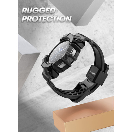SUPCASE Coque Bracelet pour Galaxy Watch 4 Classic [46mm] 2021 [UB Pro] Bumper Protection Robuste Qualité Militaire avec Sangle 