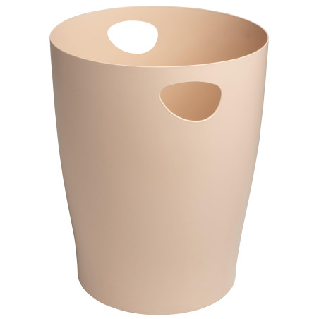 Exacompta - Réf. 45331D - 1 corbeille à papier avec poignées ECOBIN Skandi - Grande capacité 15 litres - Dimensions 26,3 x 26,3