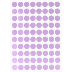 Royal Green 13mm Violet Pastel Étiquettes Autocollantes Cercles Rondes Petit Point De 1.3 Cm De Diamètre Gommettes Auto-Adhésive