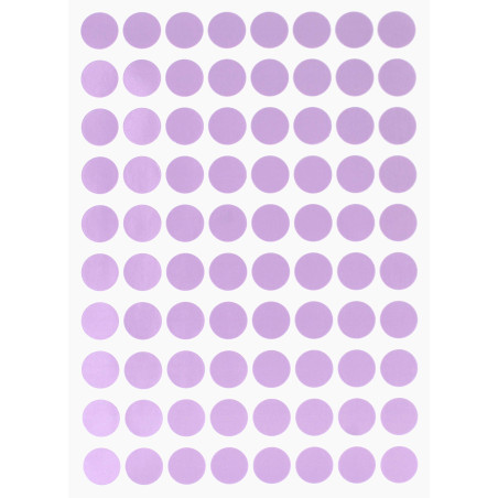 Royal Green 13mm Violet Pastel Étiquettes Autocollantes Cercles Rondes Petit Point De 1.3 Cm De Diamètre Gommettes Auto-Adhésive