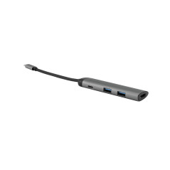 VERBATIM 49140 USB-C Multiport Hub USB 3.1/USB 3.0 x 2/HDMI métallique
