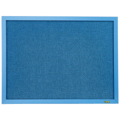 Bi-Office Blue Bells - Tableau d'Affichage avec Surface en Tissu Bleu, Cadre en MDF Bleu, 60 x 45 cm