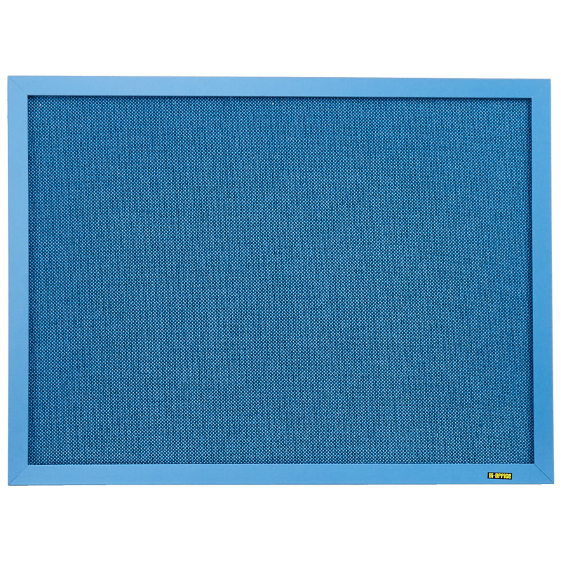 Bi-Office Blue Bells - Tableau d'Affichage avec Surface en Tissu Bleu, Cadre en MDF Bleu, 60 x 45 cm