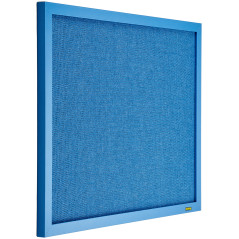 Bi-Office Blue Bells - Tableau d'Affichage avec Surface en Tissu Bleu, Cadre en MDF Bleu, 60 x 45 cm