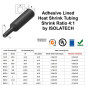ISOLATECH Gaine thermorétractable au mètre noire avec adhésif Ø 32mm 2 mètres Kit 4:1 Polyoléfine pour l'isolation de câbles Con ISOLATECH Gaine thermorétractable au mètre noire avec adhésif Ø 32mm 2 mètres Kit 4:1 Polyoléfine pour l'isolation de câbles Con
