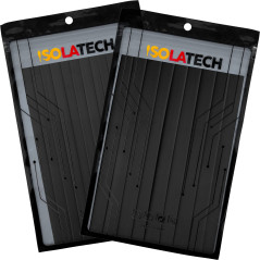 ISOLATECH Gaine thermorétractable 3:1 set avec colle noir Ø8mm 2,4 mètres en 12pcs x 20cm et Ø10mm 1,8 mètres en 9pcs x 20cmrési