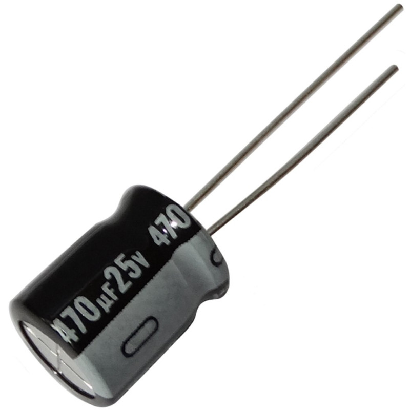 AERZETIX - 10x - Condensateur Électrolytique Chimique - Radial - 470µF ± 20% 25V THT 85°C 2000h Ø10x12.5mm - C12773 AERZETIX - 10x - Condensateur Électrolytique Chimique - Radial - 470µF ± 20% 25V THT 85°C 2000h Ø10x12.5mm - C12773