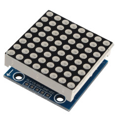 HALJIA transparente Pourvoit 7219 Pic 8 x 8 Dot Matrix écran LED 5.5 V module de commande Compatible avec Arduino
