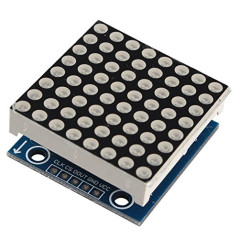HALJIA transparente Pourvoit 7219 Pic 8 x 8 Dot Matrix écran LED 5.5 V module de commande Compatible avec Arduino
