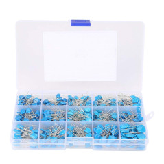 Kit d'Assortiment de Condensateurs en Céramique Haute Tension 15 Valeurs 450PCS 3KV 100pF-10000pF DIP