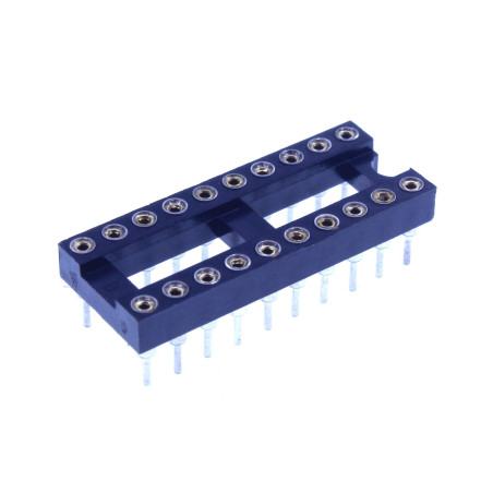 HUABAN 5 pièce DIP-20 DIP20 Type de soudure d'adaptateur de prise d'essai d'IC de largeur 10mm de lancement de broche ronde 2.54