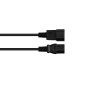 Good Connections P1430-S015 Rallonge électrique Droite C14 vers C13 Droite 0,75 mm² Noir 1,5 m Good Connections P1430-S015 Rallonge électrique Droite C14 vers C13 Droite 0,75 mm² Noir 1,5 m