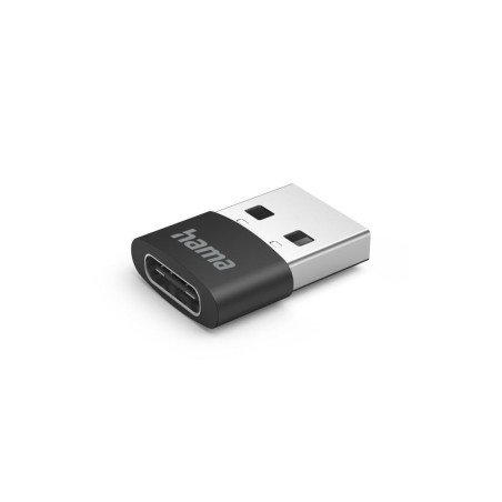 Hama 3X Adaptateurs USB A vers USB C - Type C Femelle USB A Mâle, Vitesse de Transfert 480 Mbit/s, Convertisseur Chargeur, Doubl