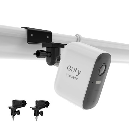 HOLACA Support de Gouttière Universel Compatible avec l'eufycam 1/2/2C/2C Pro/3/3C/E/S3 Pro, Arl o Pro 4/Pro 3/Pro 2/Ultra/Ultra