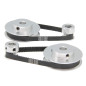 Zeberoxyz 2 pièces ensemble GT2 roue synchrone 20 & 60 dents 8 mm alésage poulie de distribution en aluminium avec 2 pièces long