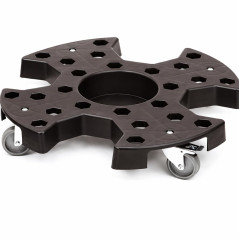 KATSU Chariot de Rangement Transport pour Pneus, 136kg Capacité, Chariot à roulettes avec 4 Roues Pivotantes avec Frein pour Dép