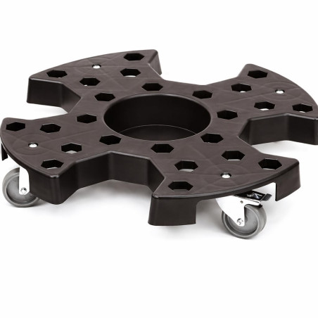 KATSU Chariot de Rangement Transport pour Pneus, 136kg Capacité, Chariot à roulettes avec 4 Roues Pivotantes avec Frein pour Dép