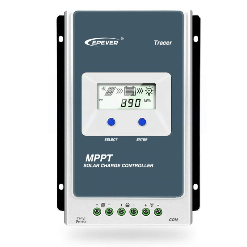 Contrôleur de charge solaire EPEVER MPPT Tracer A Series 10A/20A/30A/40A avec 12V/24V DC Identification automatique de la tensio Contrôleur de charge solaire EPEVER MPPT Tracer A Series 10A/20A/30A/40A avec 12V/24V DC Identification automatique de la tensio
