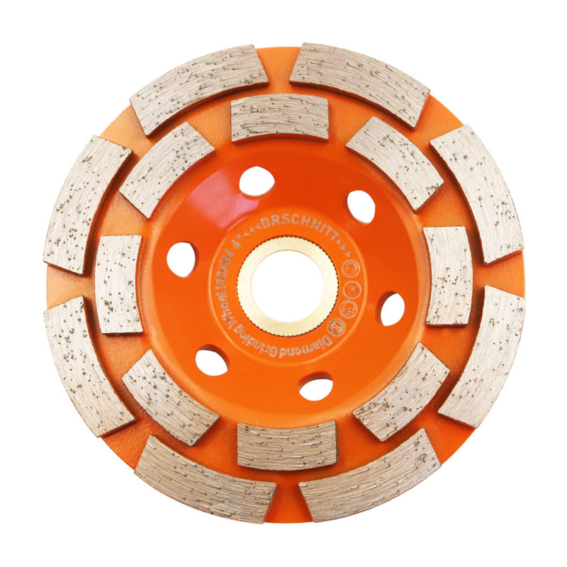 Disque Diamant,Meule assiette diamantée 100mm - BRSCHNITT béton universel 125 mm x 22,2 mm meule double rangée Disque Diamant,Meule assiette diamantée 100mm - BRSCHNITT béton universel 125 mm x 22,2 mm meule double rangée