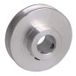 BQLZR Poulie à rainure unique en alliage d'aluminium argenté 41 x 16 x 12 mm alésage fixe pour arbre de moteur courroie ronde PU BQLZR Poulie à rainure unique en alliage d'aluminium argenté 41 x 16 x 12 mm alésage fixe pour arbre de moteur courroie ronde PU