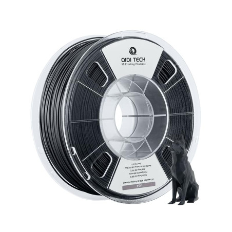 QIDI TECH Filament ASA 1.75mm Noir,Filament pour imprimante 3D ASA 1kg Spool(2.2lbs),Haute résistance aux UV,Faible odeur,Parfai