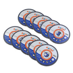 KATSU Disque à Tronçonner en Acier 76mm 3" 10 Pièces 1,0 mm Roues à Tronçonner en Métal pour Mini Meuleuses d'Angle 144102