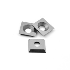 CDBP Plaquettes carrées en carbure 11mm (11 x 11 x 2,0mm) 4 tranchants pour outils tournage bois, 3 pièces