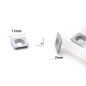 CDBP Plaquettes carrées en carbure 11mm (11 x 11 x 2,0mm) 4 tranchants pour outils tournage bois, 3 pièces CDBP Plaquettes carrées en carbure 11mm (11 x 11 x 2,0mm) 4 tranchants pour outils tournage bois, 3 pièces