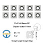 CDBP Plaquettes carrées en carbure 11mm (11 x 11 x 2,0mm) 4 tranchants pour outils tournage bois, 3 pièces CDBP Plaquettes carrées en carbure 11mm (11 x 11 x 2,0mm) 4 tranchants pour outils tournage bois, 3 pièces