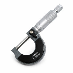Micromètre Externe Métrique 0-25mm Haute précision Génie métallurgique et mécanicien automobile Outil de mesure TOPWAY 401301