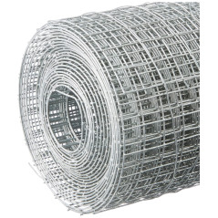 Alberts 614461 Grille soudée | différentes hauteurs - en option dans différentes couleurs | galvanisée | mailles 12,7 x 12,7 mm 