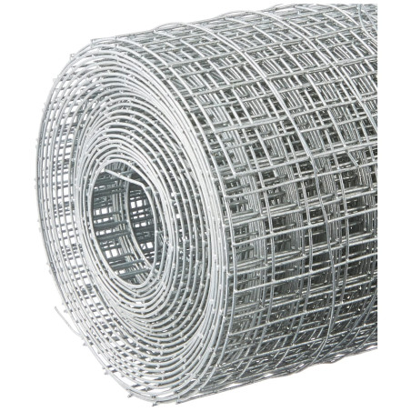 Alberts 614461 Grille soudée | différentes hauteurs - en option dans différentes couleurs | galvanisée | mailles 12,7 x 12,7 mm 