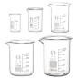 EsportsMJJ 5Pcs Gradué Borosilicate Bécher De Verre 5Ml Ml 25Ml 50Ml 100Ml Ensemble De Mesure Verrerie De Laboratoire EsportsMJJ 5Pcs Gradué Borosilicate Bécher De Verre 5Ml Ml 25Ml 50Ml 100Ml Ensemble De Mesure Verrerie De Laboratoire