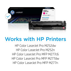 HP 201A CF403A Toner Magenta Authentique Color LaserJet Pro M252 / M274 / M277
