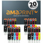 Amaprint 20 XL Cartouches compatible avec Canon PGI-570 CLI-571 pour Pixma MG5700 MG5750 MG5751 MG5752 MG5753 MG6800 MG6850 MG68