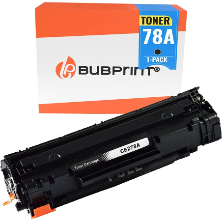 Bubprint Toner Compatible HP CE278A 78A pour Laserjet Pro M1536DNF M1537DNF M1538DNF M1539DNF MFP P1566 P1600 P1606DN P1607DN P1