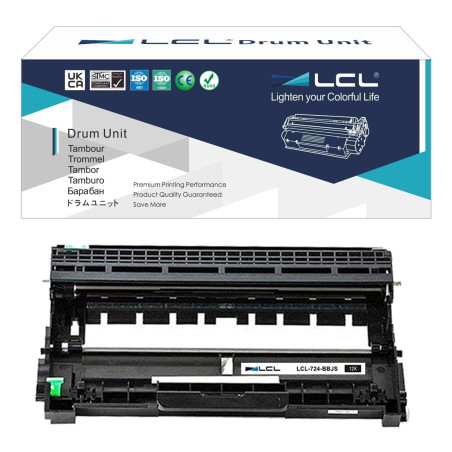 LCL Tambour Compatible 724-BBJS 12000pages (1 Noir) Remplacement pour Dell E310DW E514DW E515DN E515DW