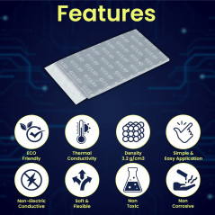 Gelid Solutions GP-Extreme – Thermal Pad 80 x 40 x 2,0 mm. Excellente conduction thermique, idéal pour combler les espaces. Inst