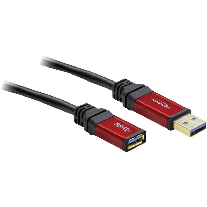 DeLOCK 1.0m USB 3.0 A M/F câble USB 1 m USB 3.2 Gen 1 (3.1 Gen 1) USB A DeLOCK 1.0m USB 3.0 A M/F câble USB 1 m USB 3.2 Gen 1 (3.1 Gen 1) USB A
