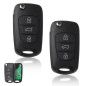 PMELCXD 3 Boutons de Remplacement de Cas de clé Fob Compatible pour Hyundai i20 i30 i35 ix20 ix35 Pliant télécommande Accessoire PMELCXD 3 Boutons de Remplacement de Cas de clé Fob Compatible pour Hyundai i20 i30 i35 ix20 ix35 Pliant télécommande Accessoire