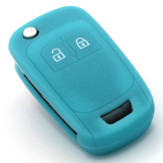 Finest-Folia - Coque en silicone OE pour clé de voiture à 2 boutons Nachtleuchtend