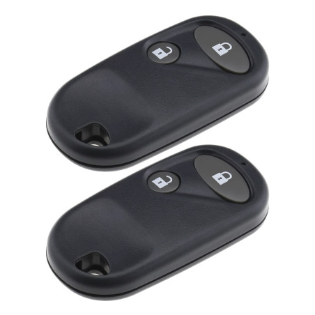 EMSea 2pcs Shell de Clé à Distance Remplacement Compatible avec Honda Civic CRV Accord Jazz Etc 2 Boutons Télécommande Porte-clé