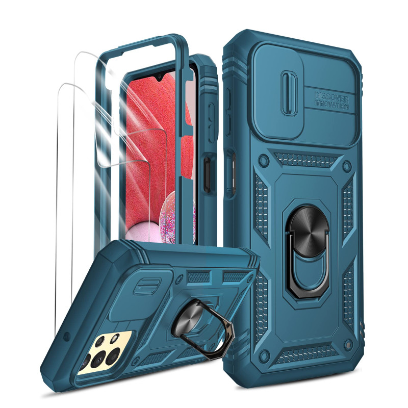 LeYi Coque pour Samsung A13 4G(Pas 5G) avec 2 HD Protection écran, Protection de la Caméra en PC Dur Anti-Chut Renforcée Armor H LeYi Coque pour Samsung A13 4G(Pas 5G) avec 2 HD Protection écran, Protection de la Caméra en PC Dur Anti-Chut Renforcée Armor H