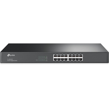 TP-Link TL-SG1016 Switch 16 Ports Gigabit (Rackable, Boîtier Métal) , Noir