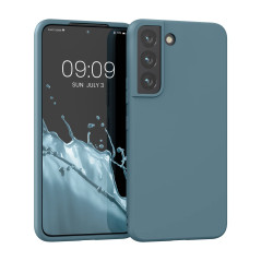 kwmobile Housse Compatible avec Samsung Galaxy S22 Coque - Housse de téléphone Protection Souple en Silicone - Arctic Night