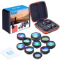 Apexel Kit d'objectifs 10 en 1 pour téléphone Objectif Grand Angle, Objectif Macro, Objectif fisheye, téléobjectif kaléidoscope Apexel Kit d'objectifs 10 en 1 pour téléphone Objectif Grand Angle, Objectif Macro, Objectif fisheye, téléobjectif kaléidoscope