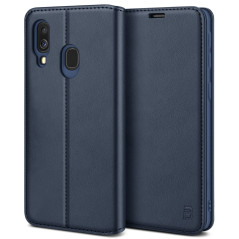 BEZ Coque pour Samsung A40, Etui Housse pour Samsung Galaxy A40 en Cuir Premium Flip Case Portefeuille, à Rabat avec Porte-Carte