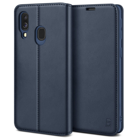 BEZ Coque pour Samsung A40, Etui Housse pour Samsung Galaxy A40 en Cuir Premium Flip Case Portefeuille, à Rabat avec Porte-Carte